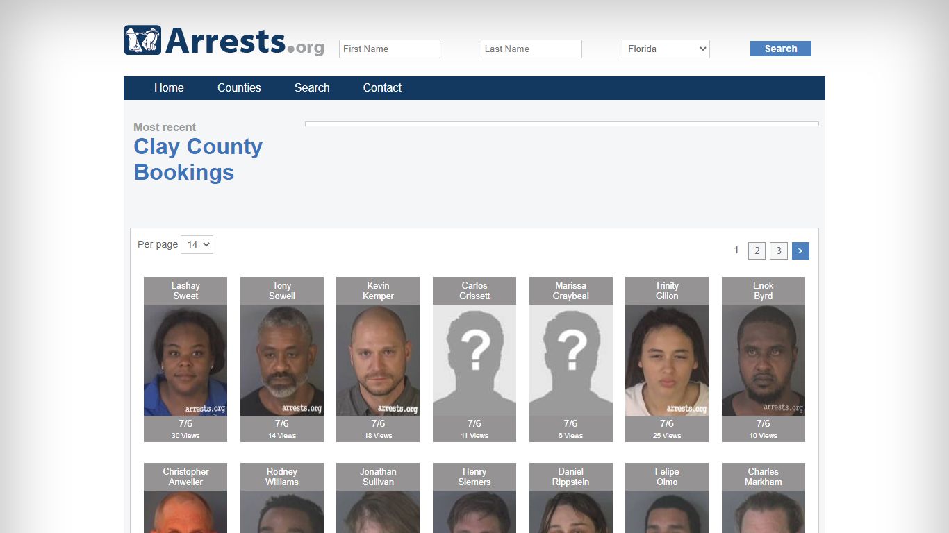 Clay County Arrests and Inmate Search
